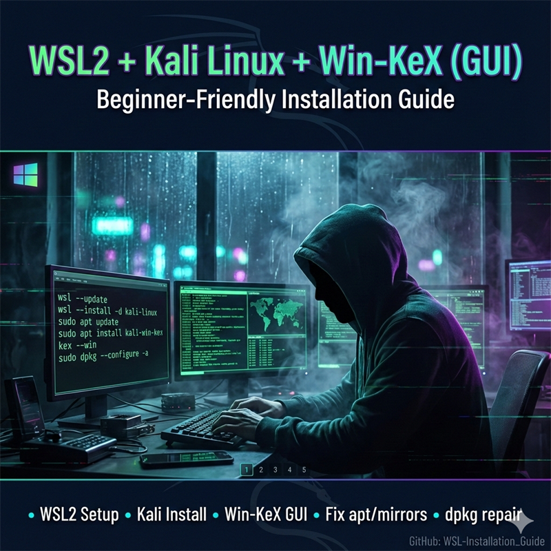 WSL2 Kali Linux Win-KeX installation guide cover