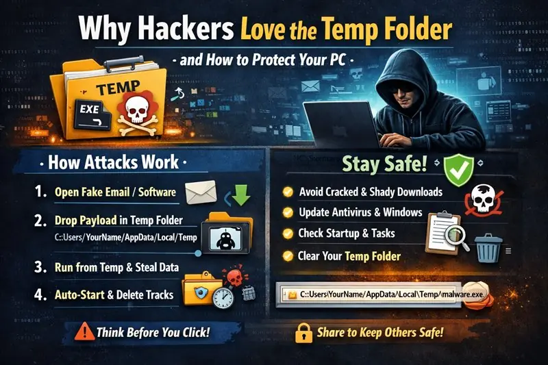 Why attackers target the Windows Temp folder illustration